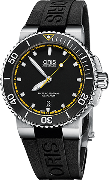 Oris Diving Watches Mens Black Self winding Automatic 73376534127RS Watch