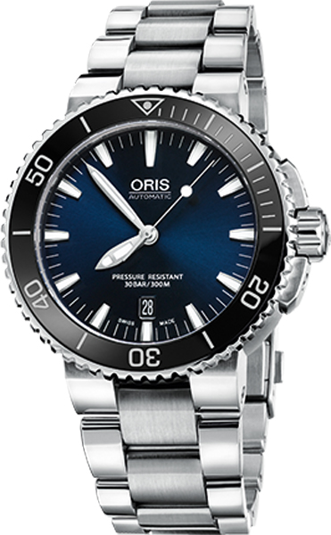 Oris Diving Watches Mens Blue Self winding Automatic 73376534135MB Watch