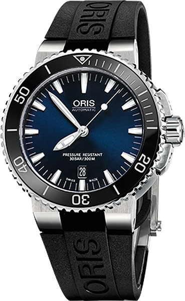 Oris Diving Watches Mens Blue Self winding Automatic 73376534135RS Watch