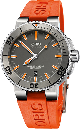 Oris Diving Watches Mens Grey Self winding Automatic 73376534158RS Watch