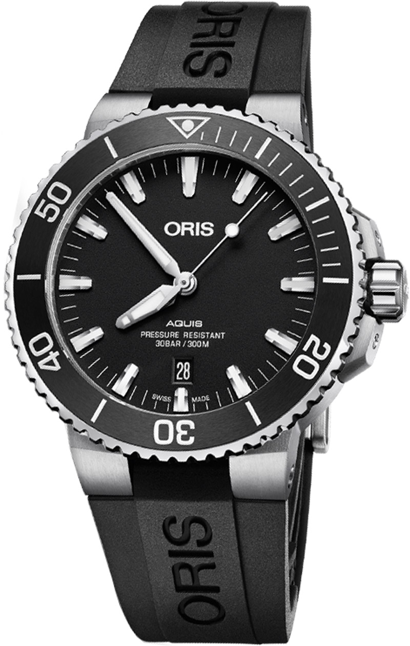 Oris Diving Watches Mens Black Self winding Automatic 73377304124RS Watch