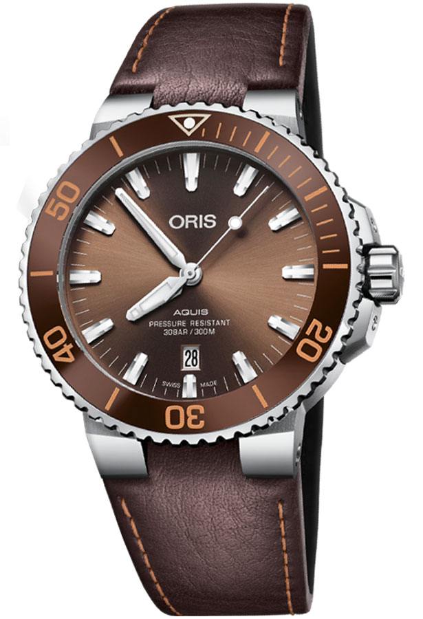 Oris Diving Watches Mens Brown Self winding Automatic 73377304152LS Watch