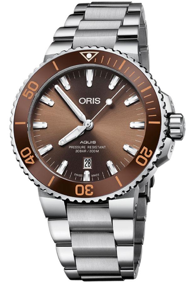 Oris Diving Watches Mens Brown Self winding Automatic 73377304152MB Watch