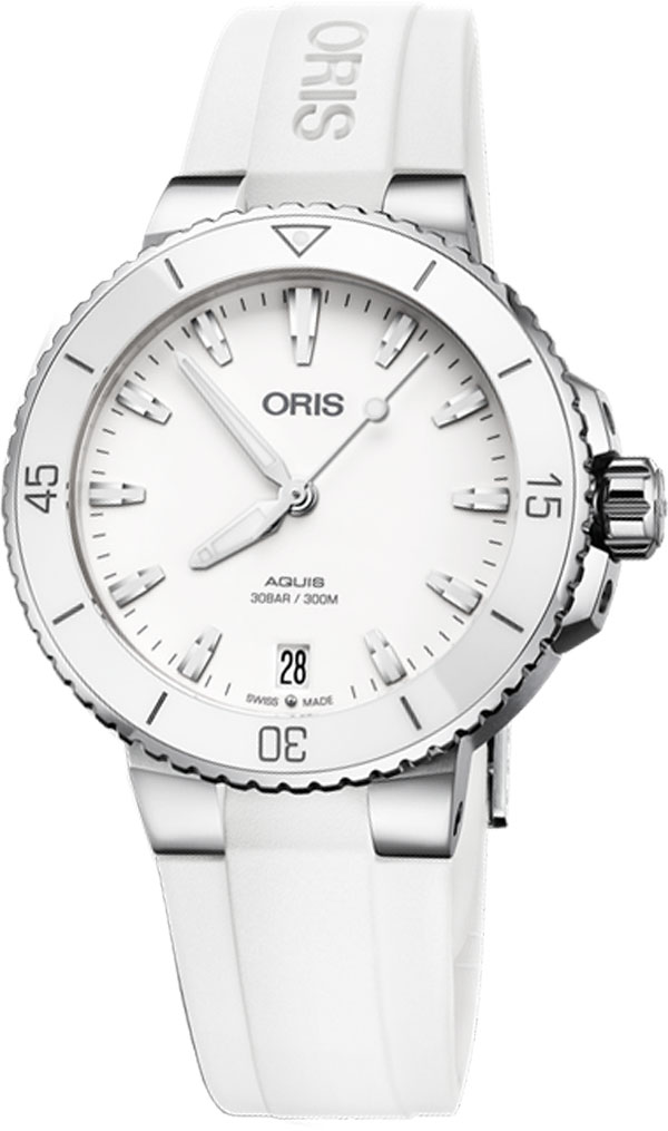 Oris Diving Watches Ladies White Self winding Automatic 73377314151RS Watch