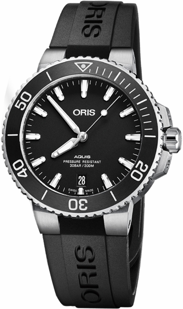 Oris Diving Watches Mens Black Self winding Automatic 73377324124RS Watch