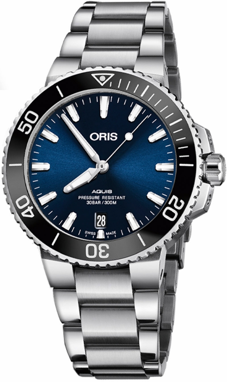 Oris Diving Watches Mens Blue Self winding Automatic 73377324135MB Watch