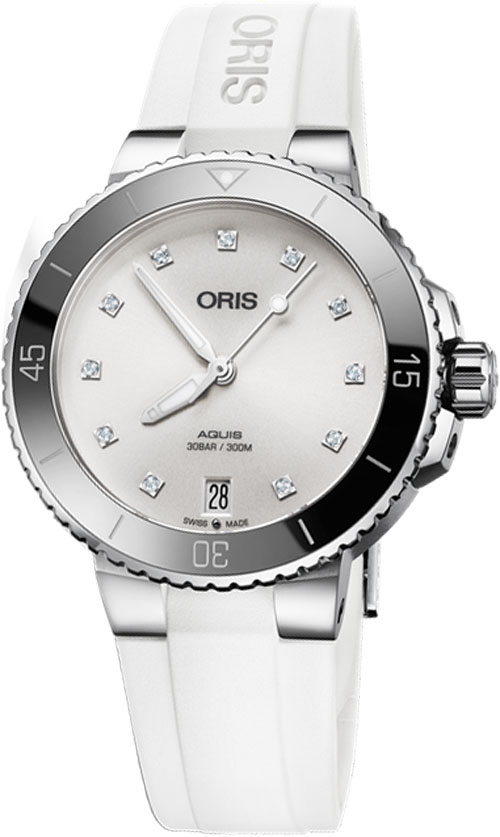 Oris Diving Watches Ladies White Self winding Automatic 73377314191RS Watch