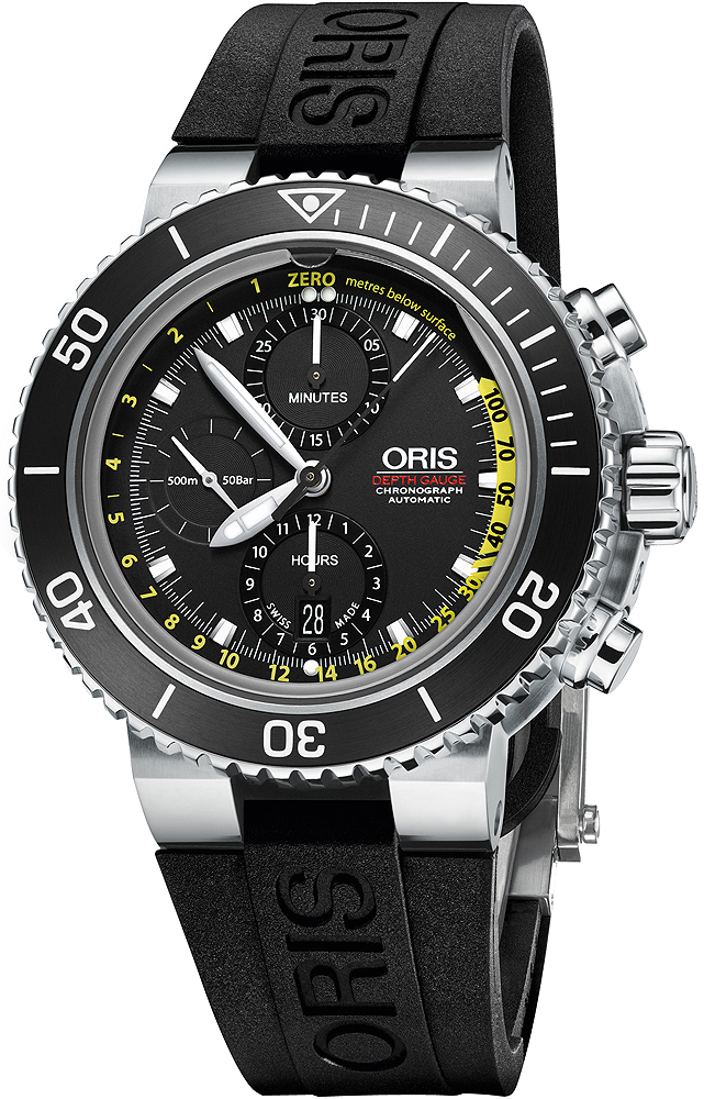 Oris Diving Watches Mens Black Self winding Automatic 77477084154RS-MB Watch