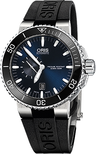 Oris Diving Watches Mens Blue Self winding Automatic 74376734135RS Watch