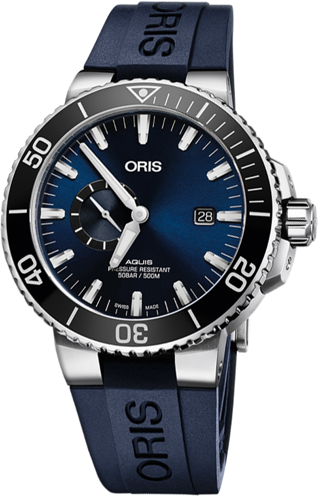 Oris Diving Watches Mens Blue Self winding Automatic 74377334135RS-BLUE Watch