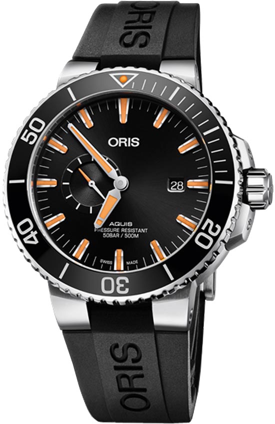 Oris Diving Watches Mens Black Self winding Automatic 74377334159RS Watch