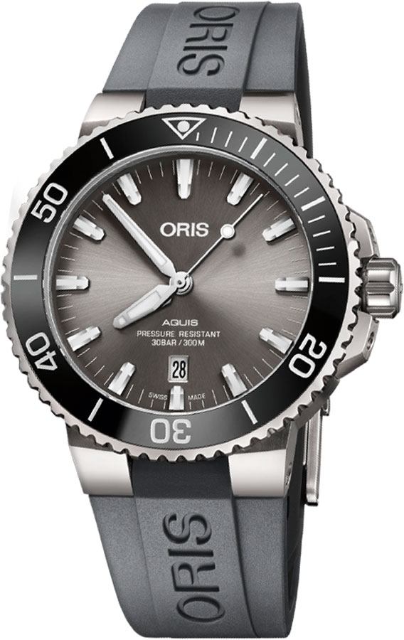 Oris Diving Watches Mens Grey Self winding Automatic 73377307153RS-GREY Watch