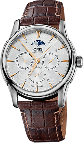Oris Culture Watches Mens Guilloche Silver Self winding Automatic 58276894021LS Watch