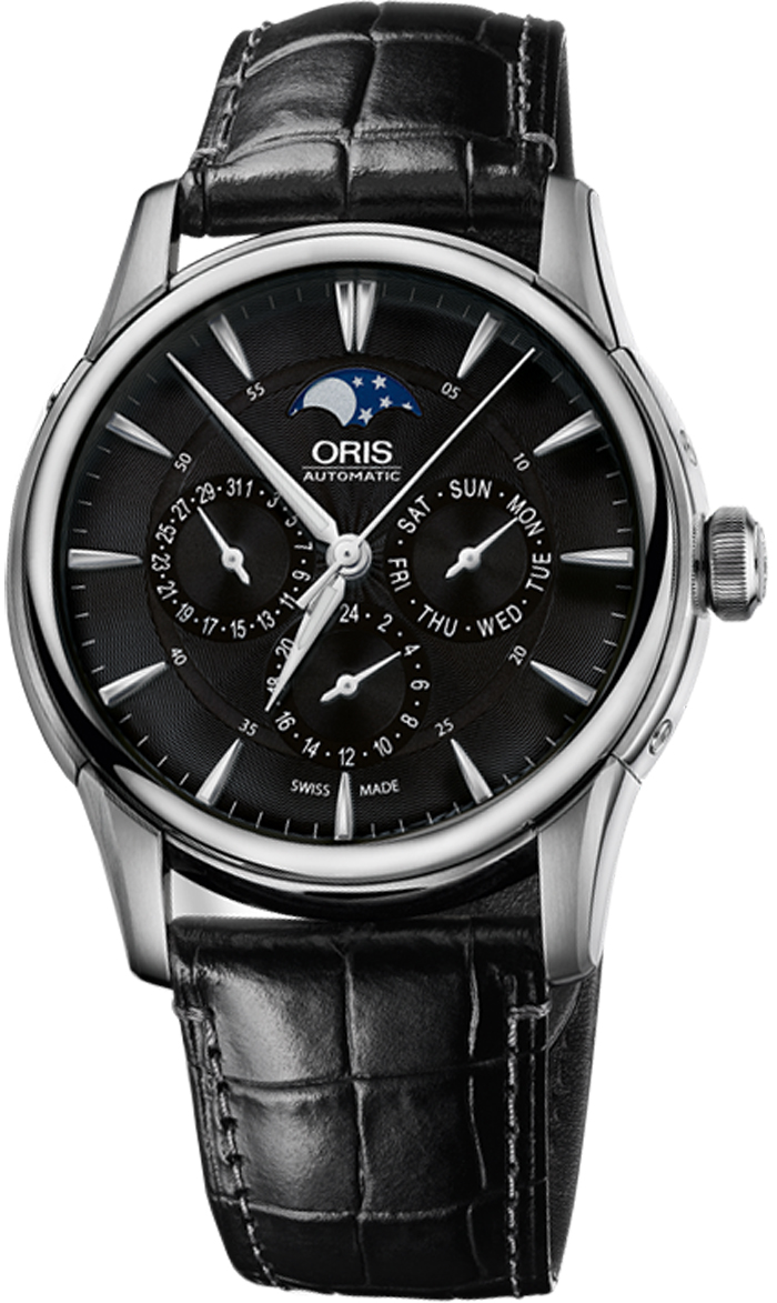 Oris Culture Watches Mens Guilloche Black Self winding Automatic 78177034054LS Watch