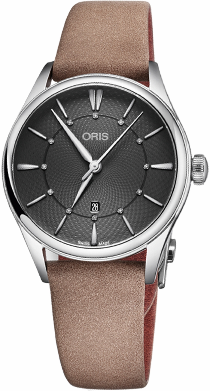 Oris Culture Watches Ladies Guilloche Grey Self winding Automatic 56177244053LS-BEIGE Watch