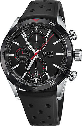 Oris Motor Sport Watches Mens Black Self winding Automatic 77476614424RS Watch