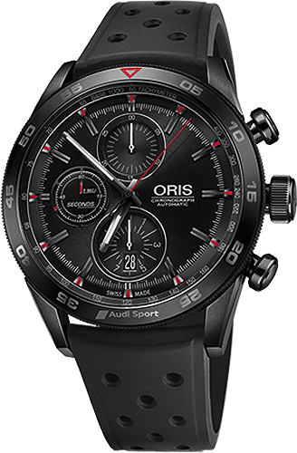 Oris Motor Sport Watches Mens Black Self winding Automatic 77476617784RS Watch