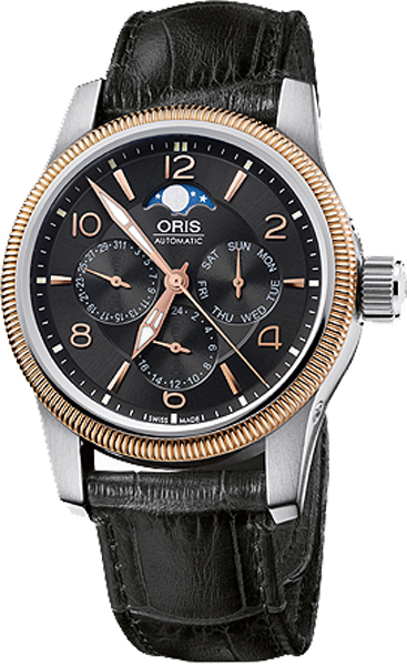 Oris Aviation Watches Mens Black Self Winding Automatic 58276274364LS Watch
