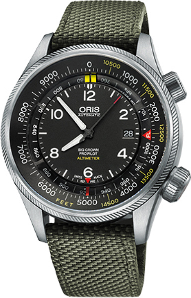 Oris Aviation Watches Mens Black Self winding Automatic 73377054134FS Watch