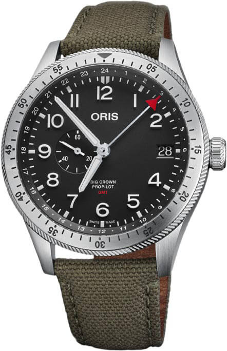 Oris Aviation Watches Mens Black 
Self winding Automatic 74877564064FS Watch