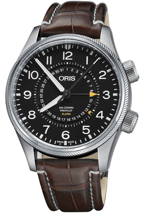 Oris Aviation Watches Mens Black Self winding Automatic 91077454084LS Watch