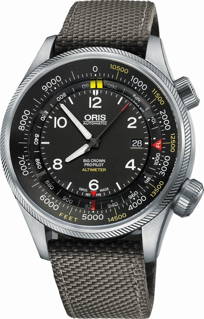 Oris Aviation Watches Black Self winding Automatic 73377054134FS-GREY Watch
