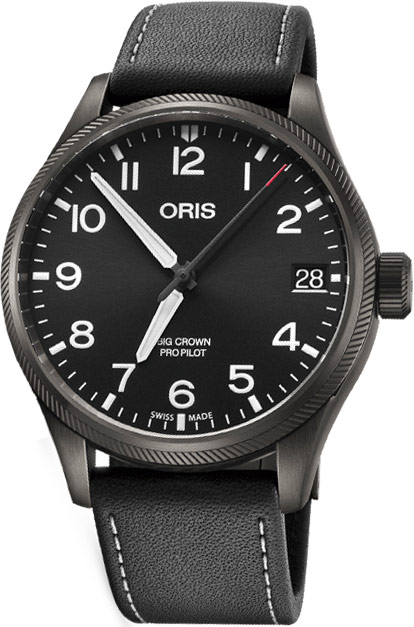 Oris Aviation Watches Mens Black Self winding Automatic 75176974264LS Watch