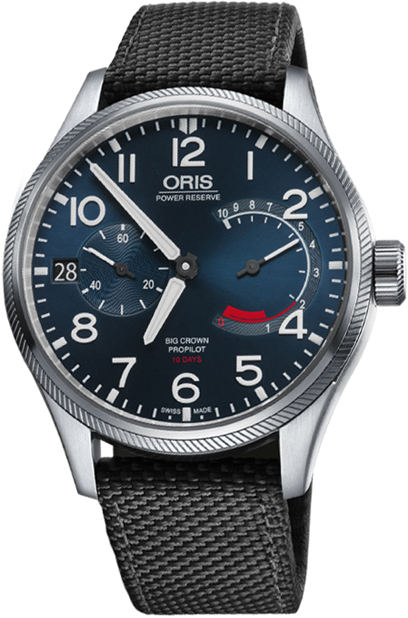 Oris Aviation Watches Mens Blue Manual Winding 11177114165FS Watch