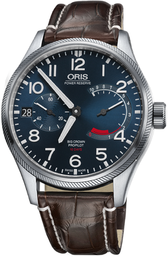 Oris Aviation Watches Mens Blue Manual Winding 11177114165LS Watch