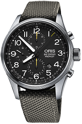 Oris Aviation Watches Mens Black Self winding Automatic 77476994134FS-GREY Watch