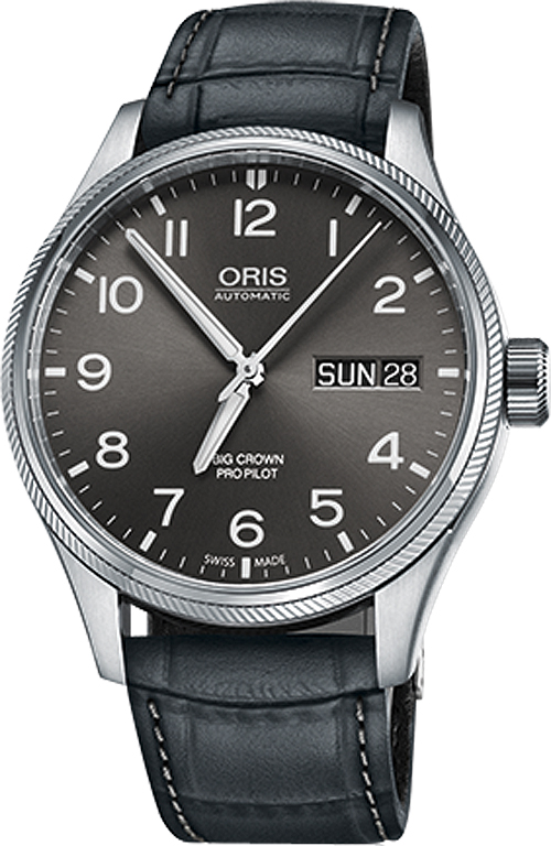 Oris Aviation Watches Mens Grey 
Self winding Automatic 75276984063LS-GREY Watch