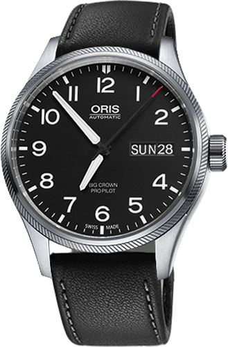 Oris Aviation Watches Mens Black Self winding Automatic 75276984164LS Watch