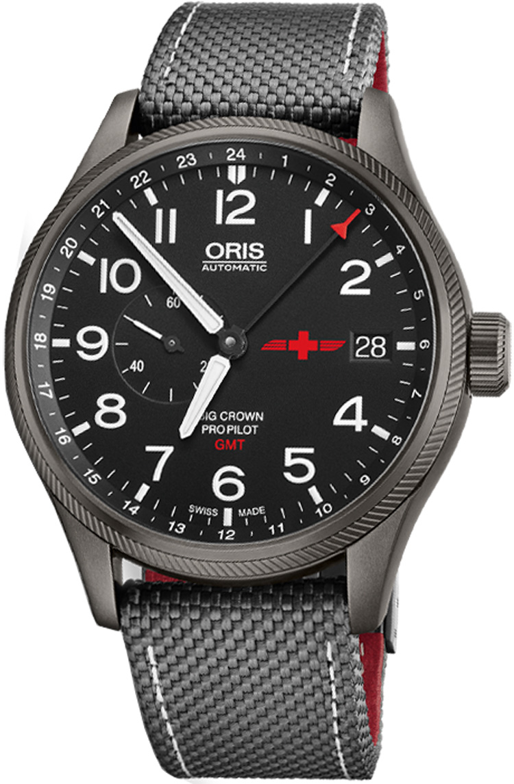 Oris Aviation Watches Mens Black Self winding Automatic 74877104284FS Watch