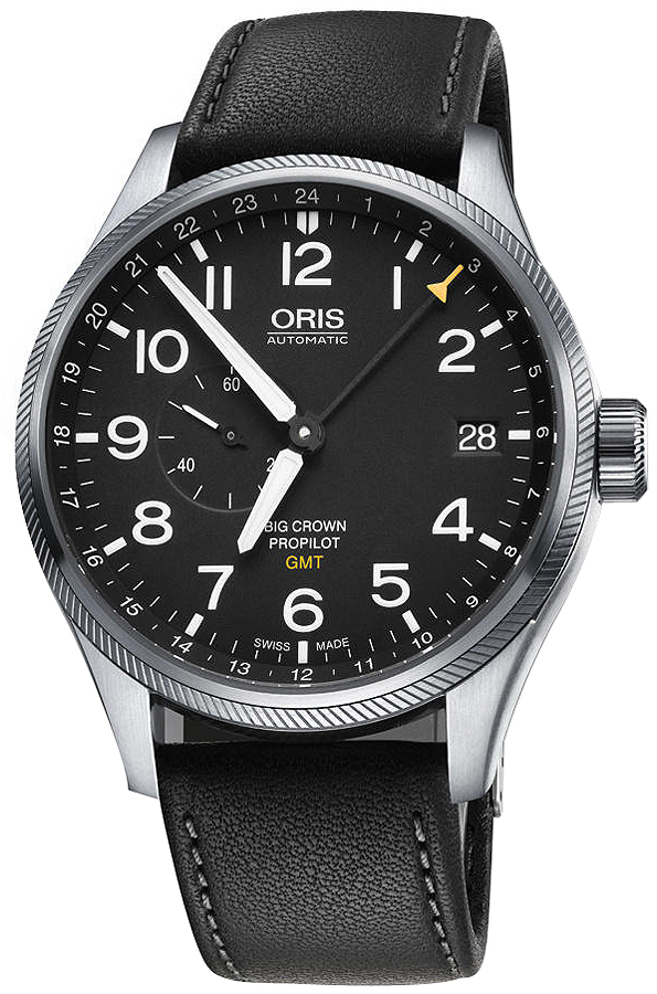 Oris Aviation Watches Mens Black Self winding Automatic 74877104164LS Watch