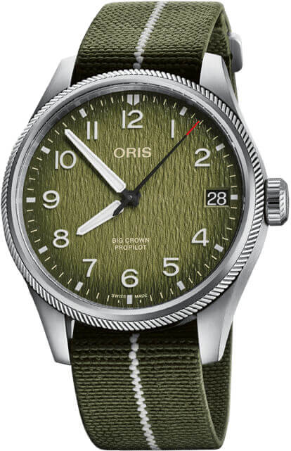 Oris Aviation Watches Mens Green Self winding Automatic 75177614187FS Watch