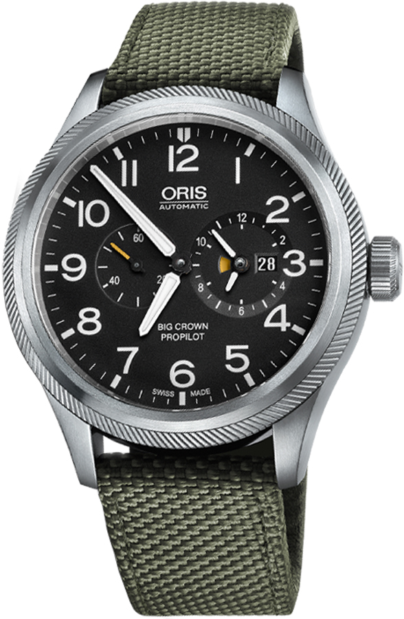 Oris Aviation Watches Black Self winding Automatic 69077354164FS-GREEN Watch