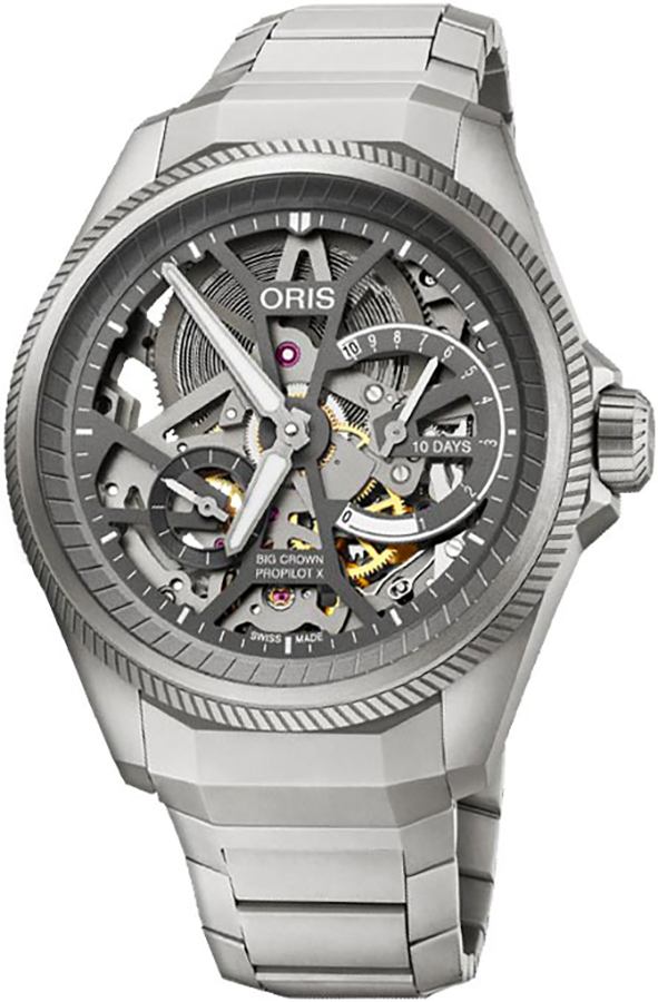 Oris Aviation Watches Mens Skeleton Manual Winding 11577597153MB Watch