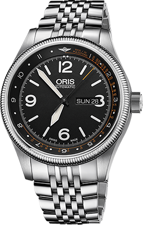 Oris Aviation Watches Mens Black Self winding Automatic 73577284084MB Watch