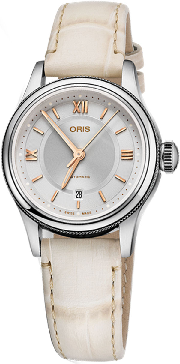 Oris Culture Watches Ladies Guilloche Silver Self winding Automatic 56177184071LS Watch