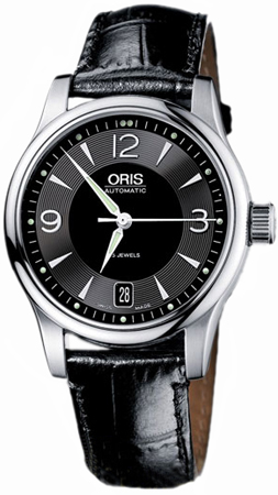 Oris Culture Watches Mens Guilloche Black Self winding Automatic 73375784064LS Watch
