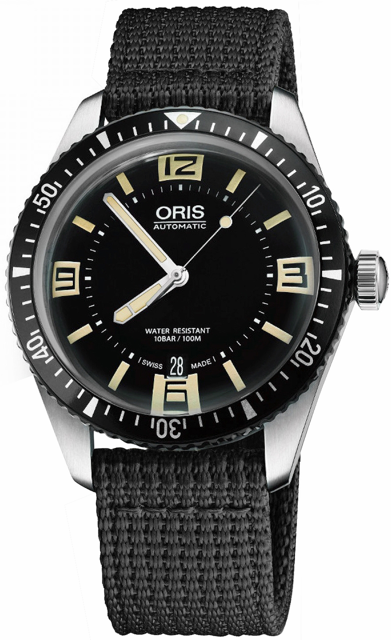 Oris Diving Watches Mens Black Self winding Automatic 73377074064FS-BLACK Watch