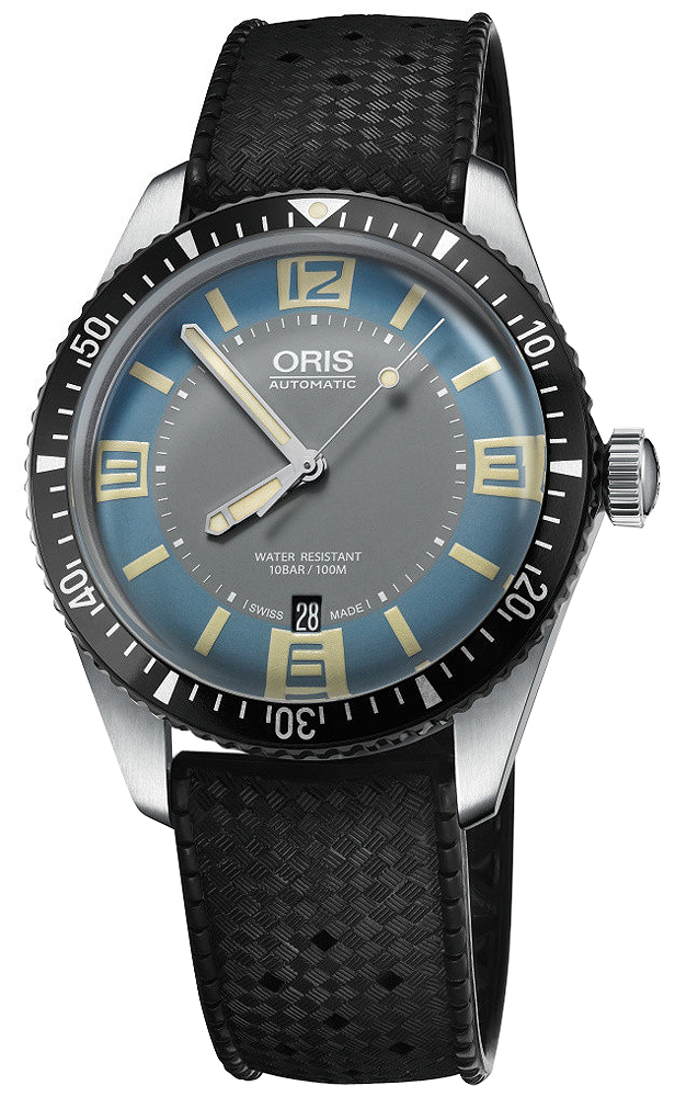 Oris Diving Watches Mens Blue Self winding Automatic 73377074065RS Watch