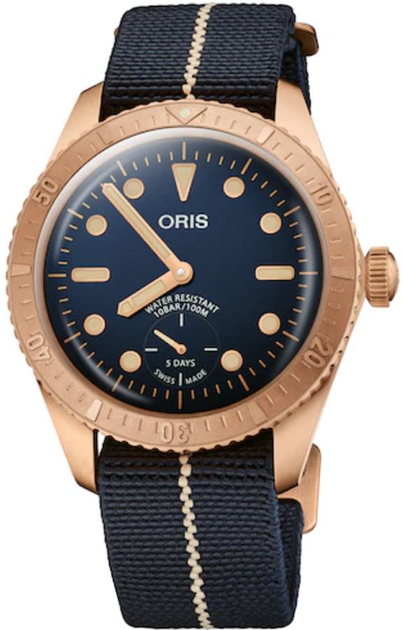 Oris Limited Editions Watches Mens Blue Self winding Automatic 40177643185FS-SET Watch