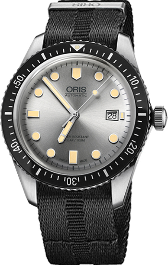 Oris Diving Watches Mens Silver Self winding Automatic 73377204051FS Watch