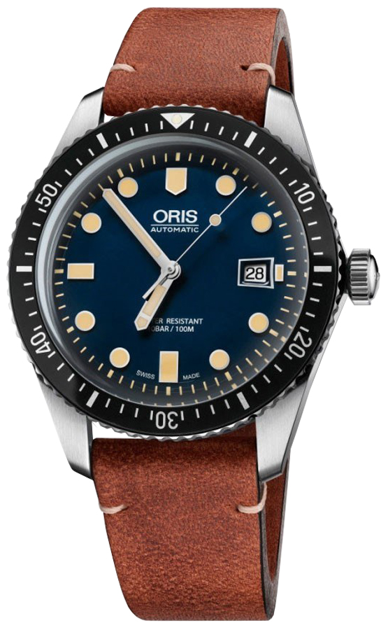 Oris Diving Watches Mens Blue Self winding Automatic 73377204055LS Watch