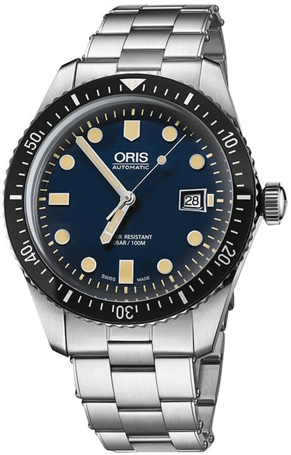 Oris Diving Watches Mens Blue Self winding Automatic 73377204055MB Watch