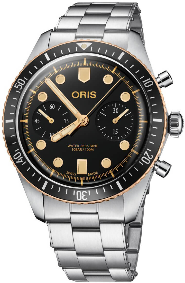 Oris Diving Watches Mens Black Self winding Automatic 77177444354MB Watch