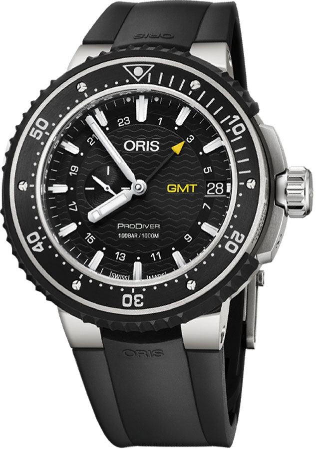 Oris Diving Watches Mens Black Self winding Automatic 74877487154RS Watch