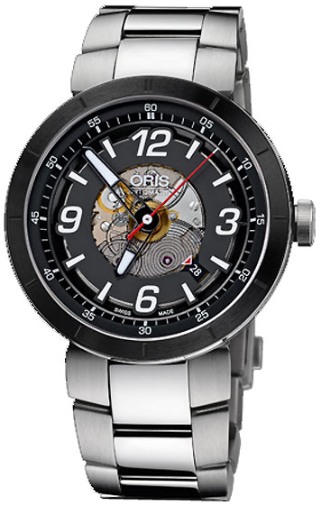 Oris Motor Sport Watches Mens Black Self winding Automatic 73376684114MB Watch