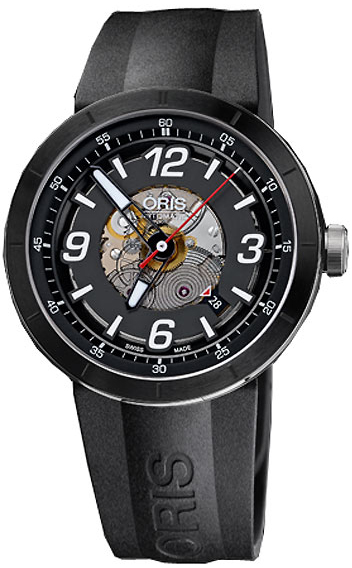 Oris Motor Sport Watches Mens Black Self winding Automatic 73376684114RS Watch